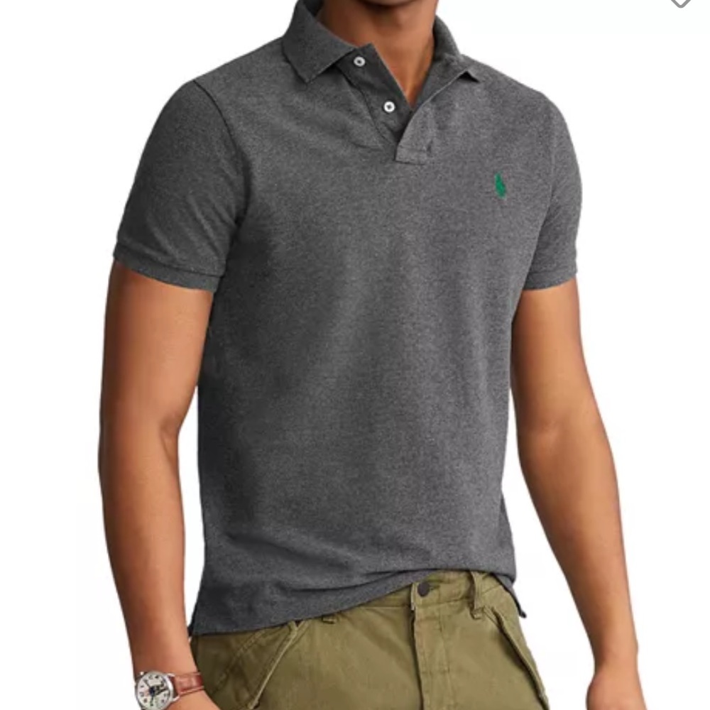 POLO RALPH LAUREN BARCLAY HEATHER GREY CLASSIC FIT